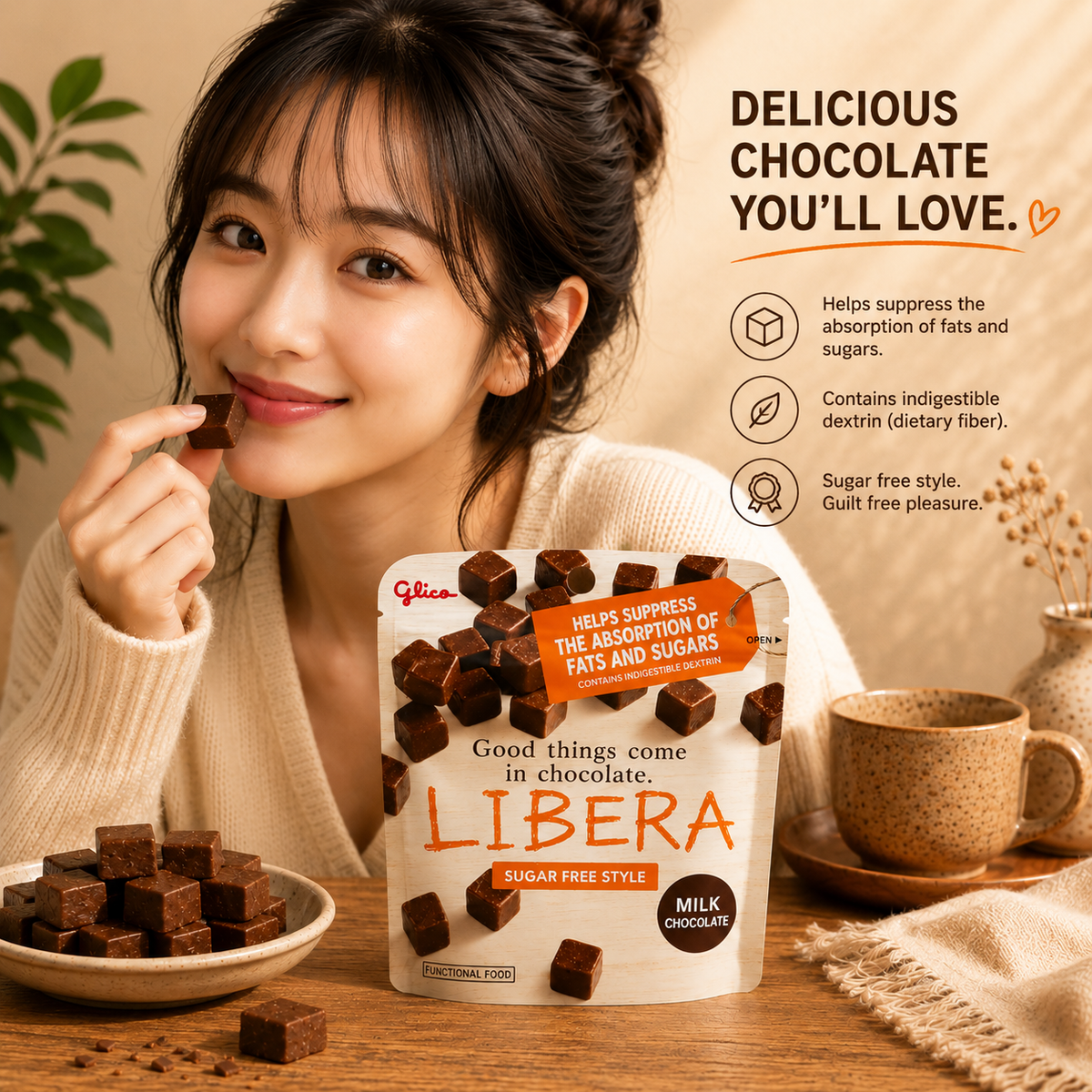 Glico LIBERA Chocolate | Chocolate for Gut- health